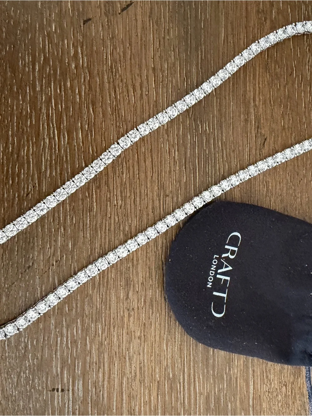 New-CraftD tennis chain necklace 20inch cubic bling-5mm